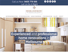 Tablet Screenshot of homeandbath.com.au